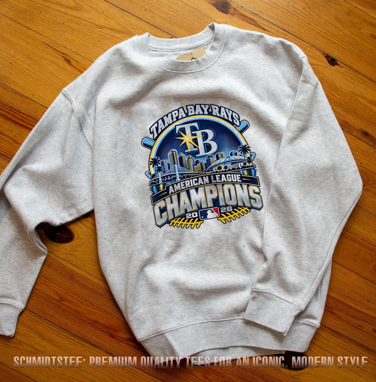 Tampa Bay Rays 2026 American League Champions city skyline shirt