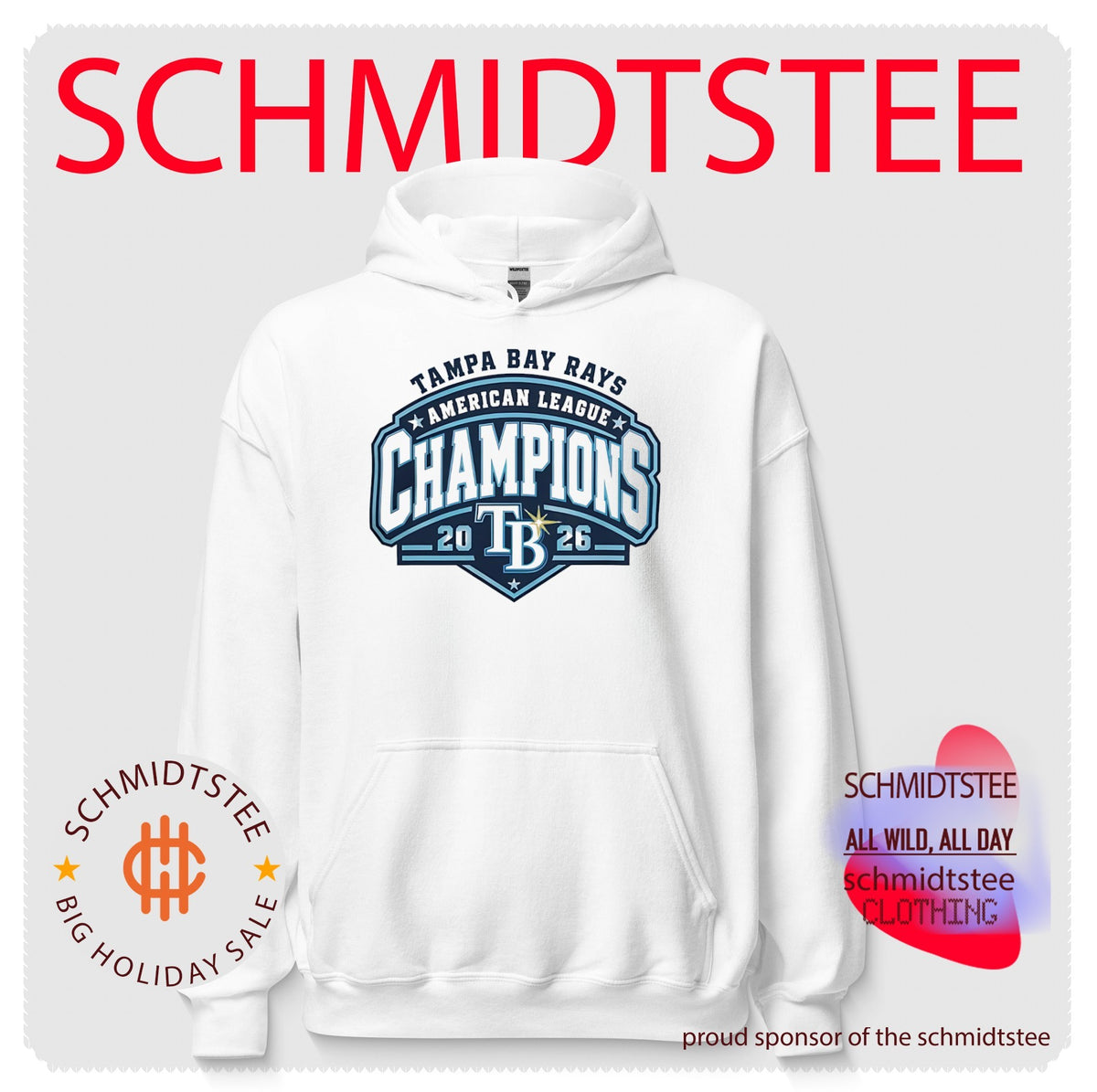 Tampa Bay Rays American League Champions 2026 Shield Logo Baseball Shirt