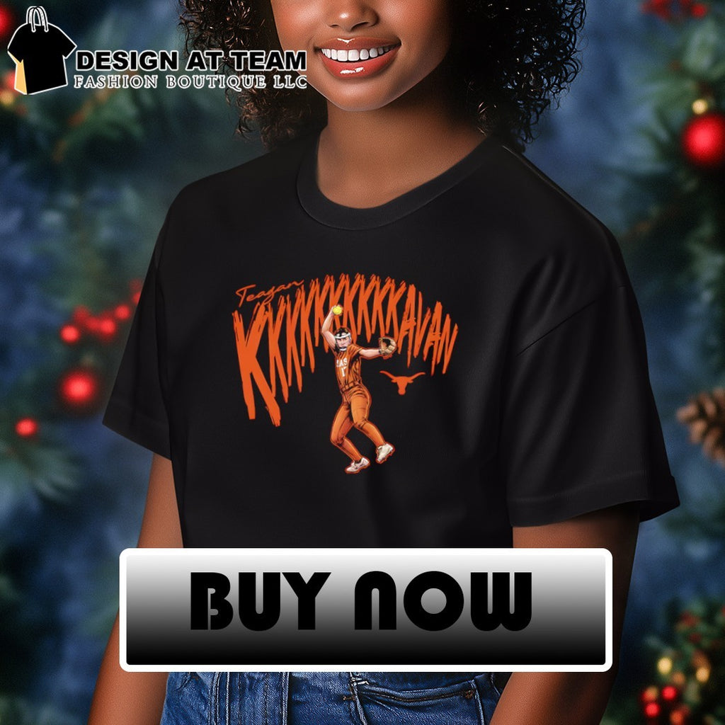 Teagan Kavan Texas Longhorns Softball 10 Strikeouts Caricature shirt