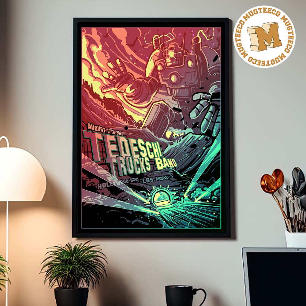 Tedeschi Trucks Band Los Angeles CA 2026 Event Poster At Hollywood Bowl On August 17 2026 Home Decor Poster Canvas