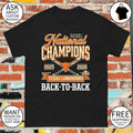 Texas Longhorns Softball National Champions 2025 2026 Back to Back Game Day shirt