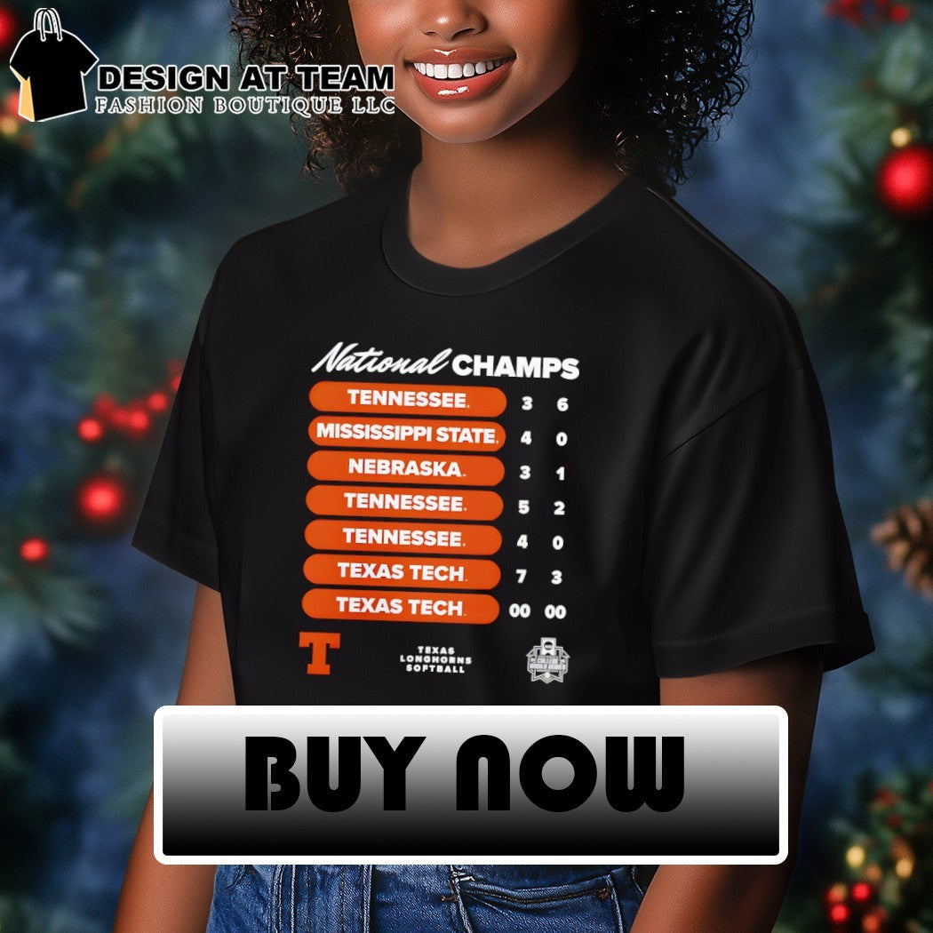 Texas Longhorns Women’s 2026 Softball National Champs Tennessee Mississippi State Nebraska Tennessee shirt