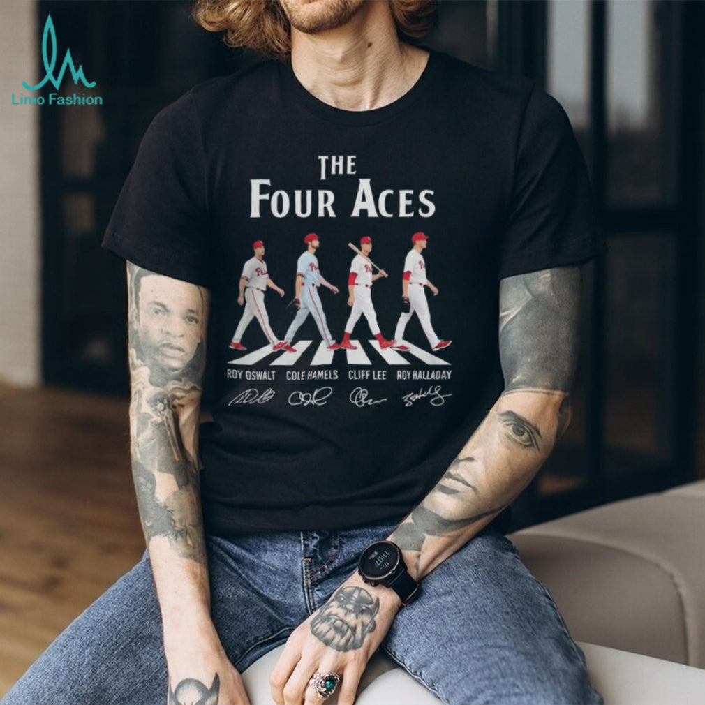 The Four Philadelphia Phillies Baseball Abbey Road Shirt