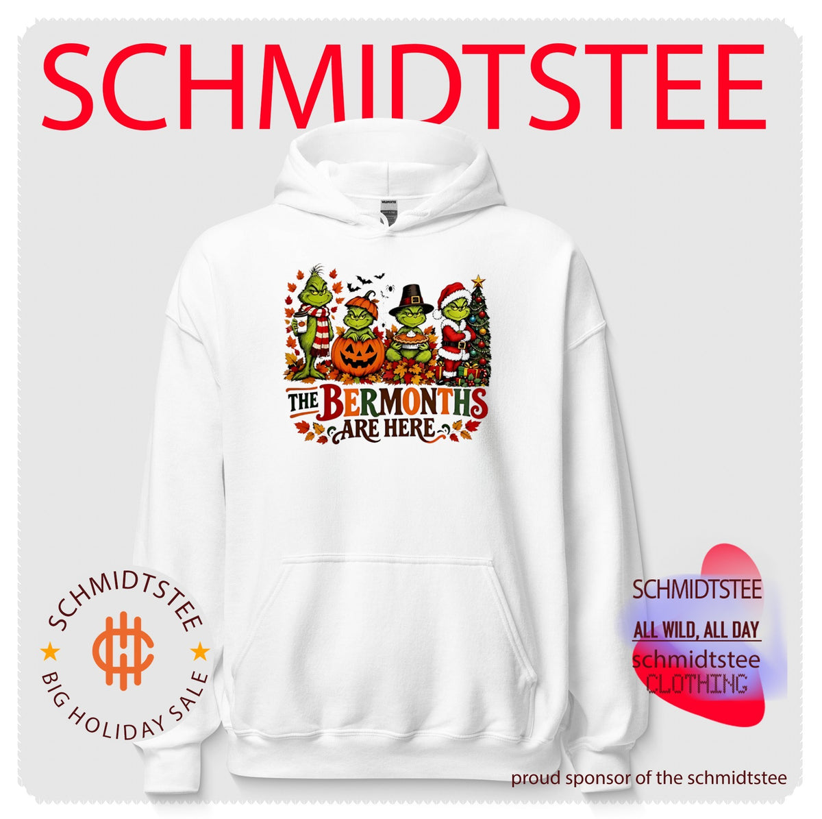The Grinch The Ber Months Are Here Holiday Season Halloween Thanksgiving Christmas shirt
