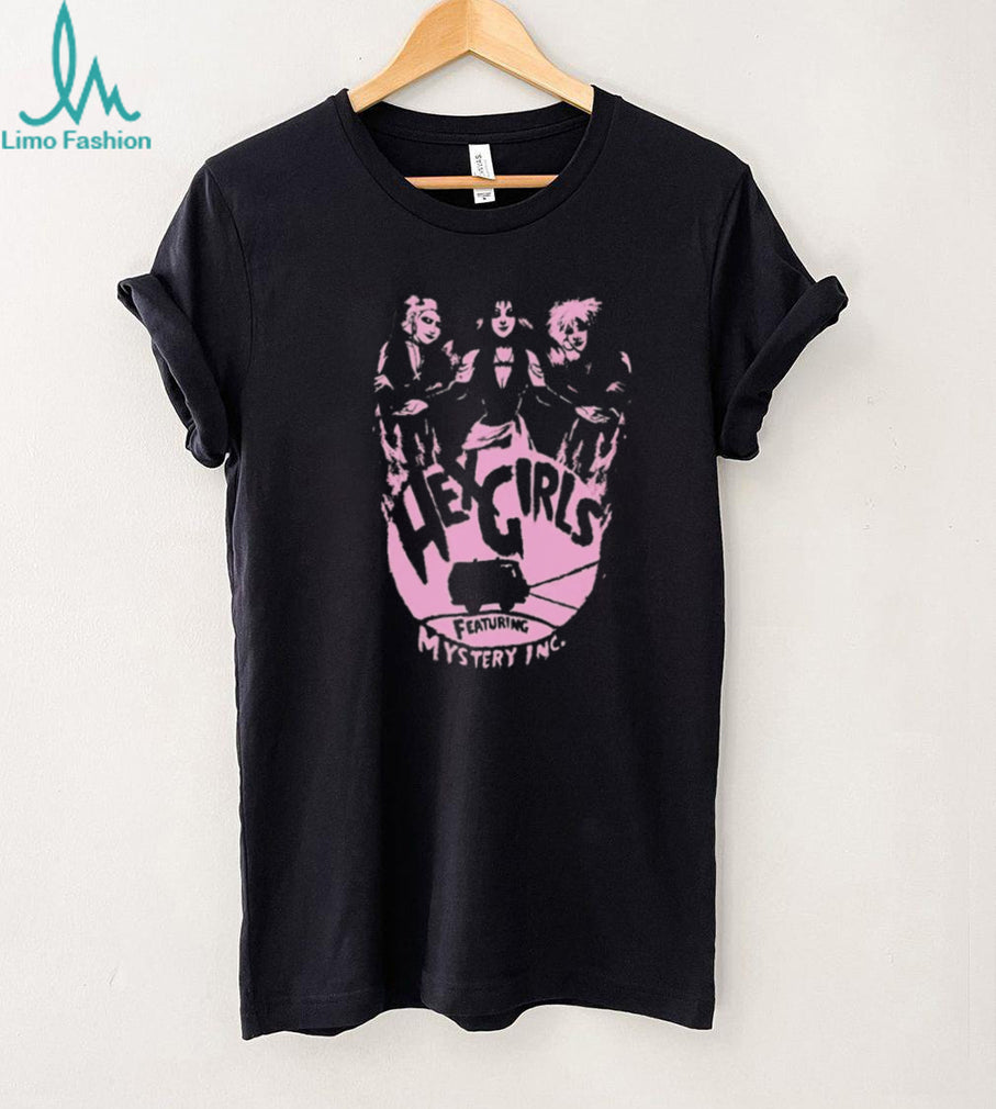 The Hex Girls featuring mystery rock band shirt