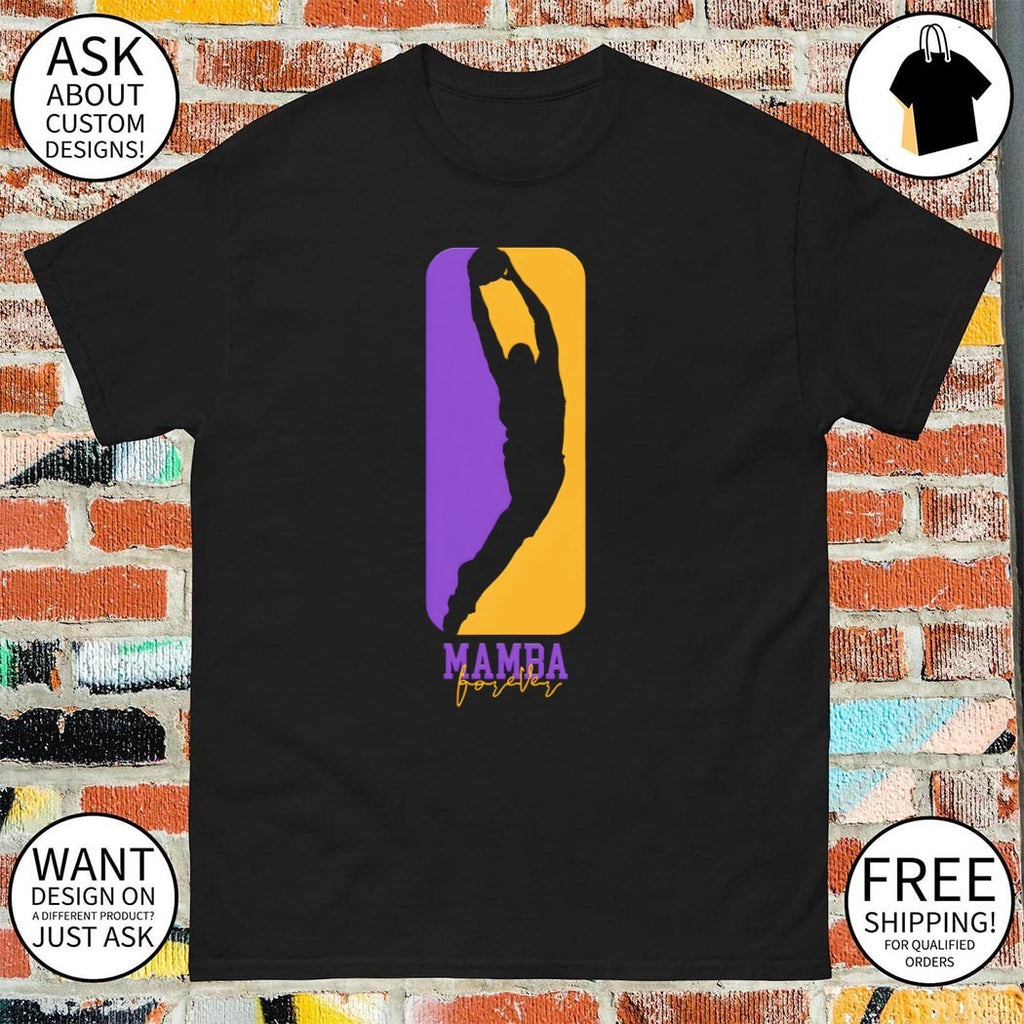 The Mamba Forever Los Angeles Lakers NBA parody logo shirt