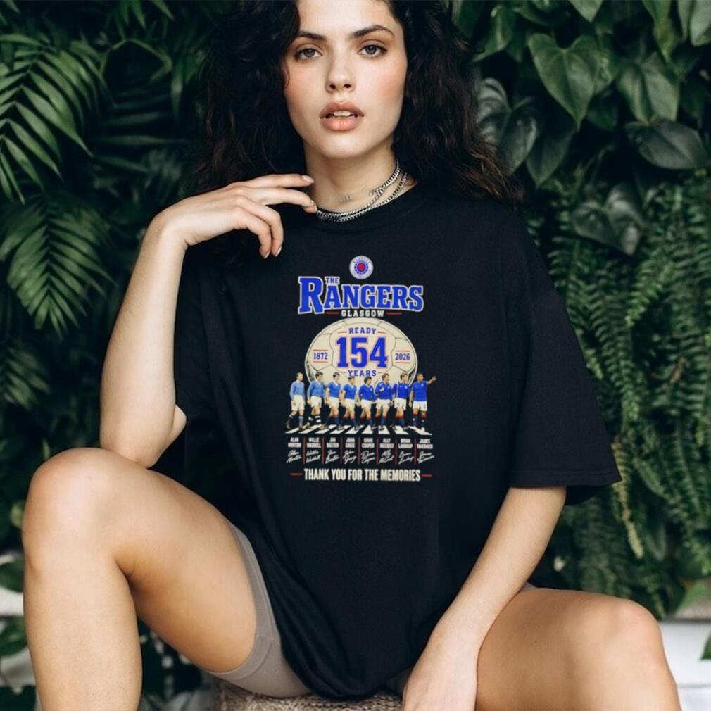 The Rangers Glasgow 154 Years 1872 2026 Thank You for the Memories Signatures T Shirt