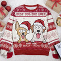 Best Dog Mum Ever - Dog Personalized Custom Ugly Sweatshirt - Unisex Wool Jumper - Christmas Gift For Dad, Dog Lovers