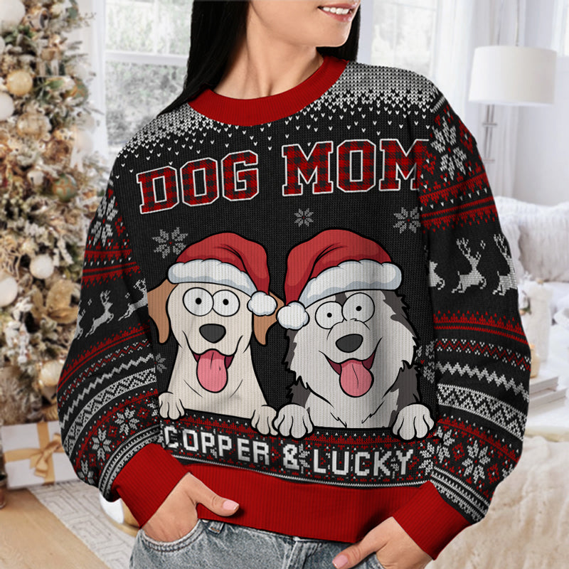 Best Dog Dad Ever - Dog Personalized Custom Ugly Sweatshirt - Unisex Wool Jumper - Christmas Gift For Dog Dads, Dog Lovers