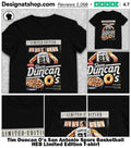 Tim Duncan O’s San Antonio Spurs Basketball HEB Limited Edition shirt