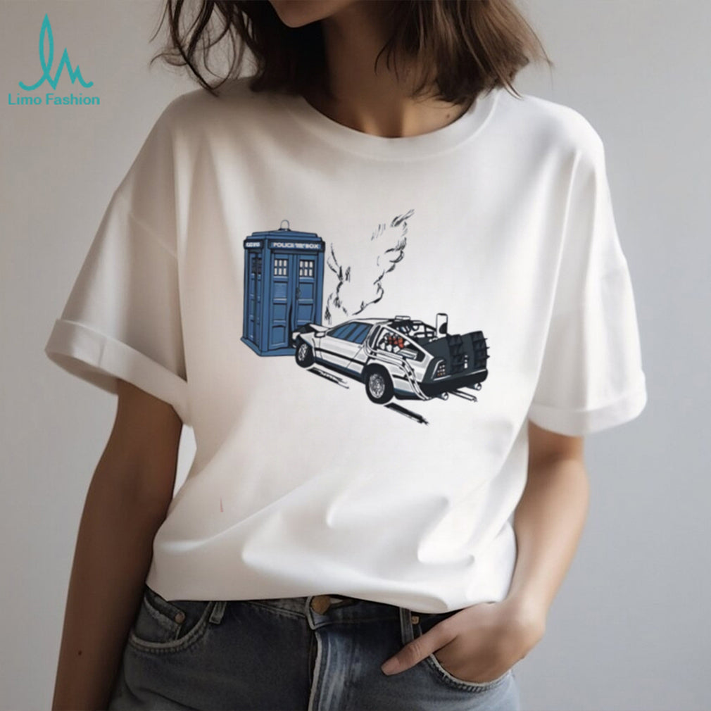 Time machine crashing it came out of nowhere graphic shirt
