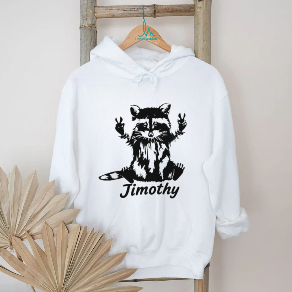 Timothy Raccoon Peace Sign cute animal shirt