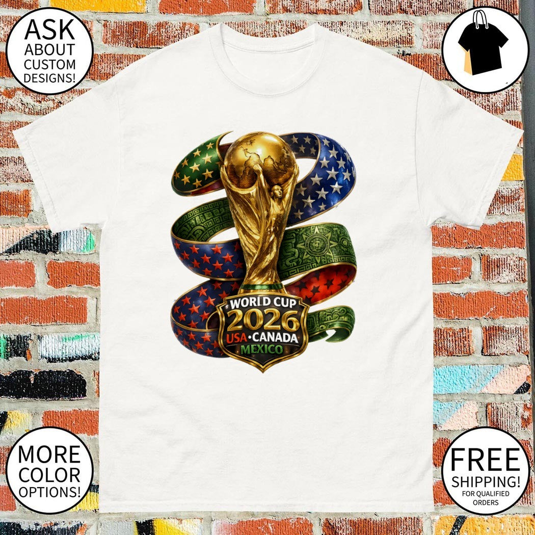 Trophy World Cup 2026 USA Canada Mexico National shirt