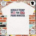 Tyson Fury Donald Trump for Prime Minister flag shirt