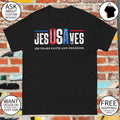 USA Jesusaves Patriotic Christian 250 Years Faith and Freedom shirt