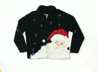 Santas Candy Canes-Small Christmas Sweater