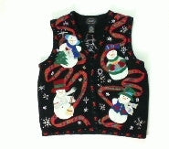 Spirited Snowmen-X Small Christmas Sweater