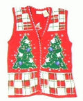 Twin Trees-Small Christmas Sweater