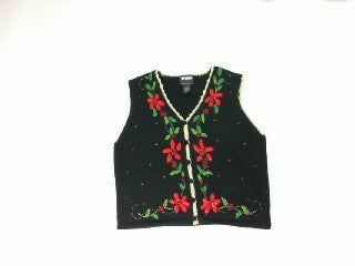 Trimmed In Gold-Small Christmas Sweater
