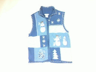 Winter Blues-Small Christmas Sweater