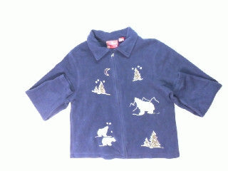 Howling-At-The-Moom-Small Christmas Sweater