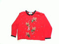 Romping Reindeer Lights-Medium Christmas Sweater