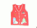 Lounging Snowmen-Medium Christmas Sweater