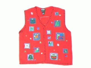 One Square Christmas-Medium Christmas Sweater