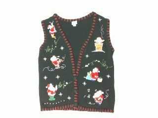 Santa Getting Busy-Small Christmas Sweater