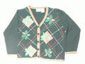 Holly In Plaid-Medium Christmas Sweater