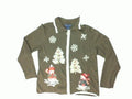 Snowmen Collecting Snowflakes-Small Christmas Sweater