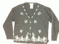 Standing Guard of the Presents-Large Christmas Sweater