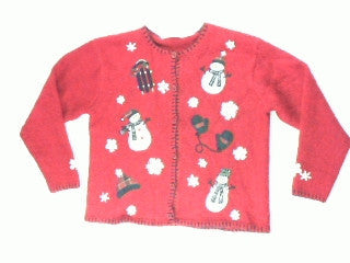 Outdoor Winter Fun-Medium Christmas Sweater