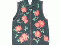 Poinsettias Vs. Holly-Small Christmas Sweater