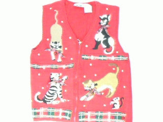 Pouncing Plaid-X Small Christmas Sweater