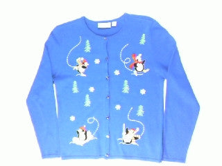 Plop Goes The Penguins-X Small Christmas Sweater