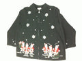 Singing Santa's- Large Christmas Sweater