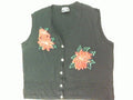 Little Bit of Poinsettias-Medium Christmas Sweater