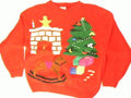 Nestled By The Fire Place-Medium Christmas Sweater
