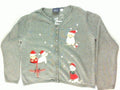 Puppy Stocking Thief- Large Christmas Sweater