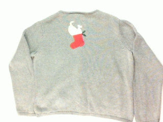 Puppy Stocking Thief- Large Christmas Sweater