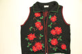 Poinsettia Party- Medium Christmas Sweater