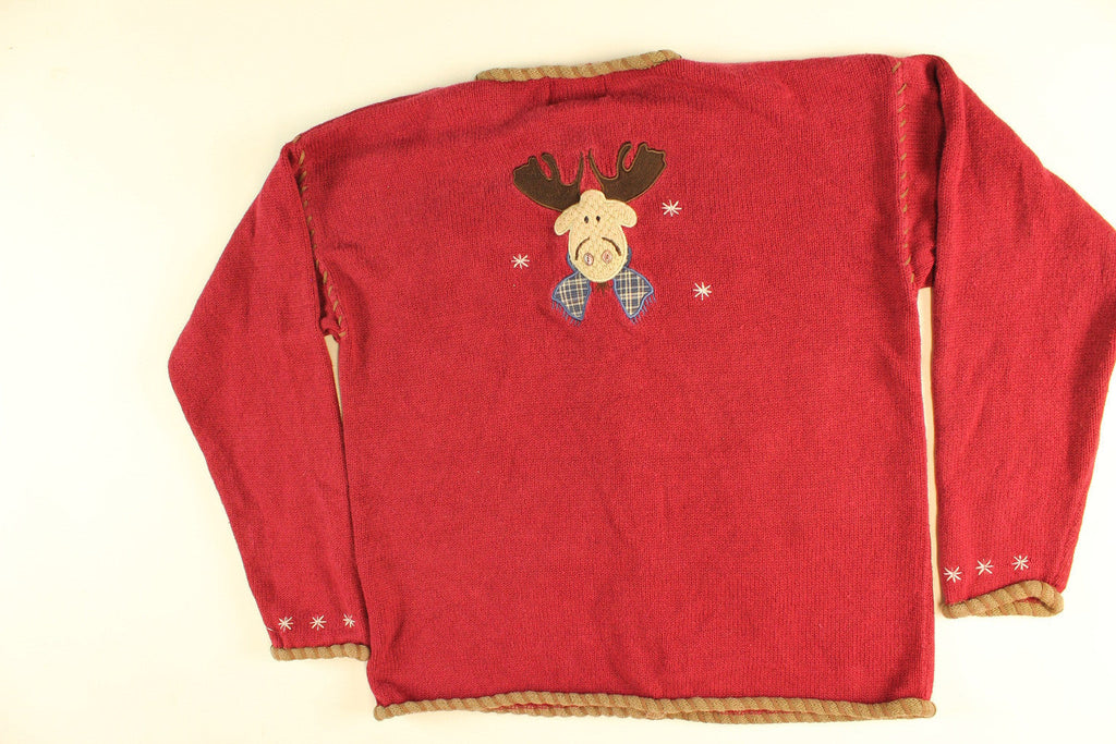 Mooseville- Small Christmas Sweater