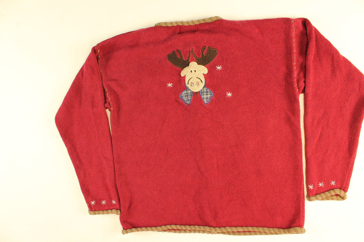 Mooseville- Small Christmas Sweater