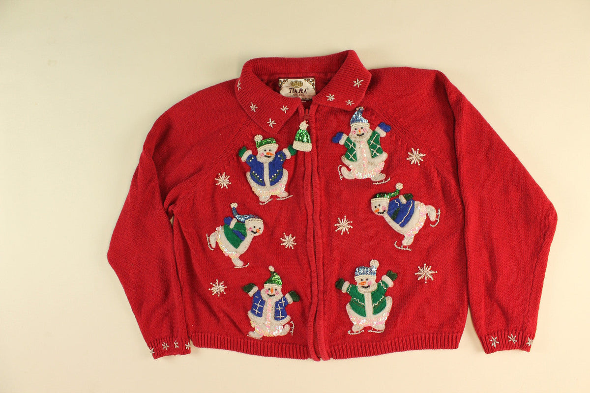 Sparkle Skating- Small Christmas Sweater