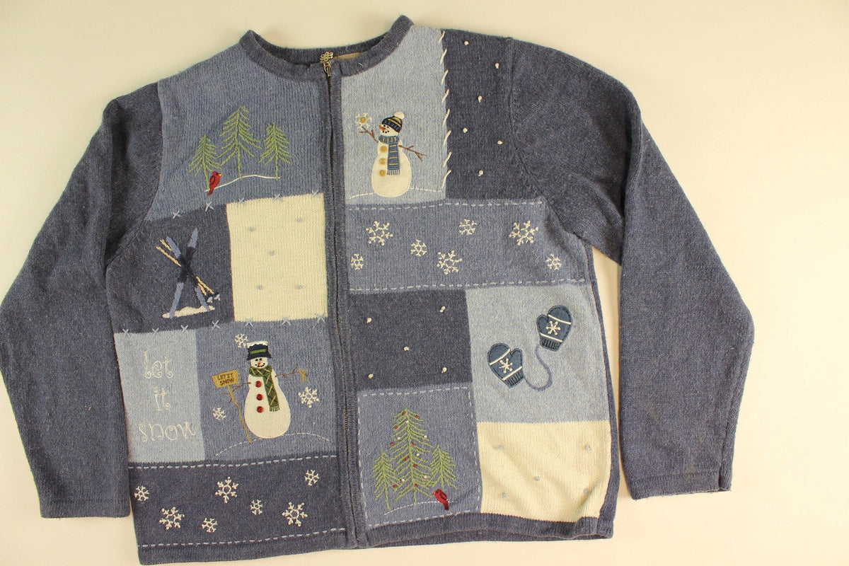 Winter Snow- Medium Christmas Sweater