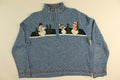 Snowman Tree Hunt- Small Christmas Sweater