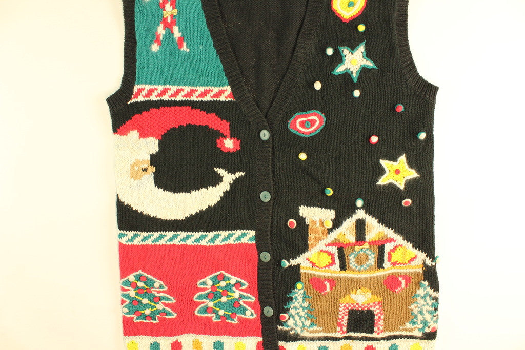 Santa Is My Moon- Large Christmas Sweater