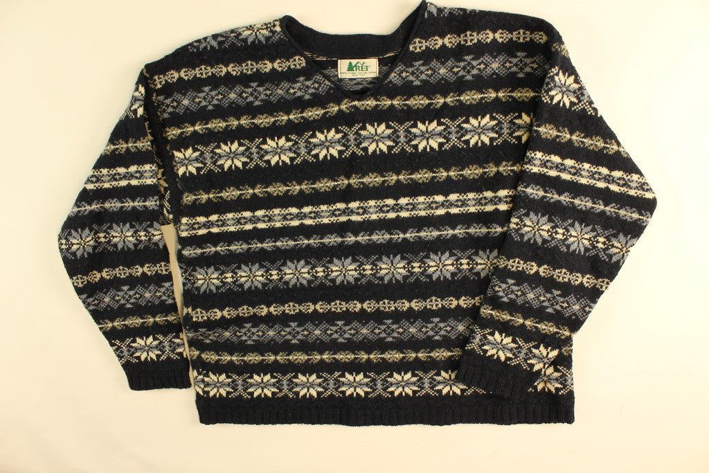 Snowflakes In A Row- Medium Christmas Sweater