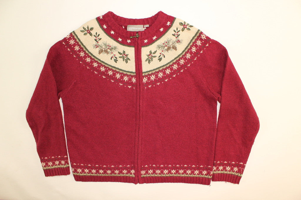 Pinecones In My Holly- Small Christmas Sweater